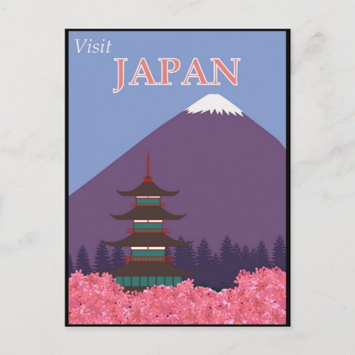 Japan Mount Fuji Vintage Travel Postcard