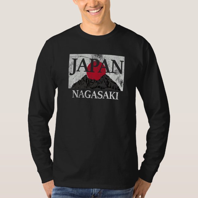 Japan Nagasaki Fuji san flag Premium T-Shirt (Front)