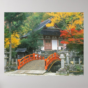 Japan, Nara, Ryuzenji Temple Poster