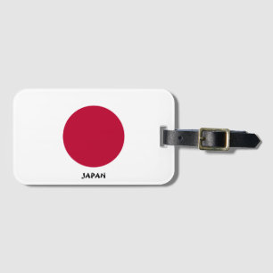 Japan National Flag Patriotic Luggage Tag