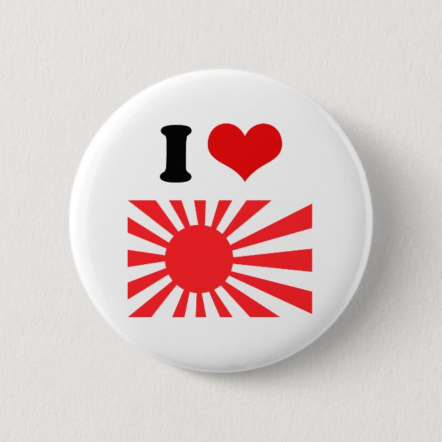 Japan Navy Flag Pinback Button (Front)