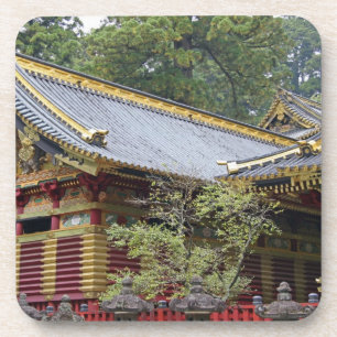 Japan, Nikko. Toshogu Shrine and mausoleum in 2 Drink Coaster