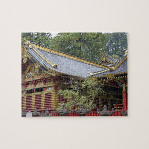 Japan, Nikko. Toshogu Shrine and mausoleum in 2 Jigsaw Puzzle