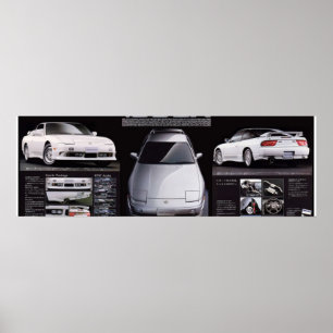 JAPAN NISSAN 180SX TYPEX CATALOG BROCHURE LARGE VE POSTER