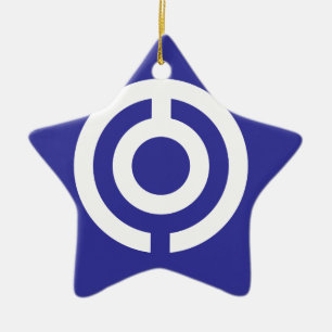 Japan-Okinawa Flag Ceramic Ornament