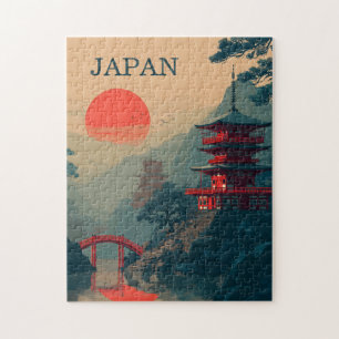 Japan Pagoda vintage Jigsaw Puzzle
