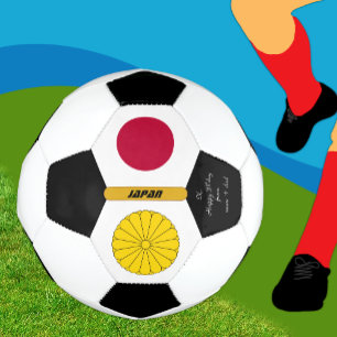 Japan Personalized, Flag, Photo Soccer Ball