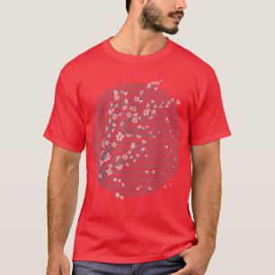 Japan Pink Flower Floral Sakura Retro Cherry Bloss T-Shirt