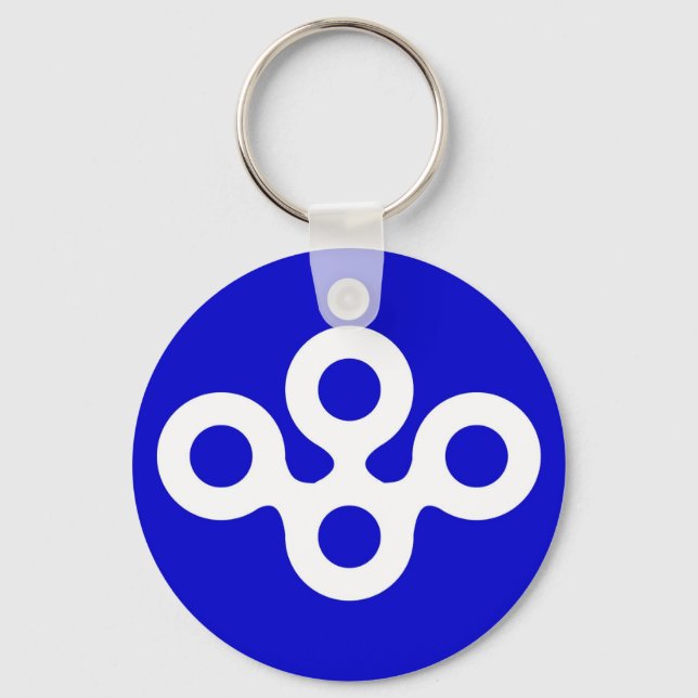 japan prefecture region flag district osaka county keychain (Front)
