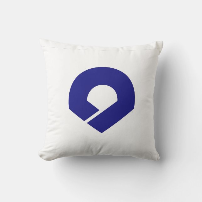 japan prefecture region flag district wakayama throw pillow (Front)