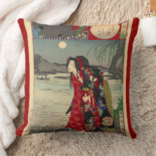 Japan - Princess Tsuki - Throw Pillow