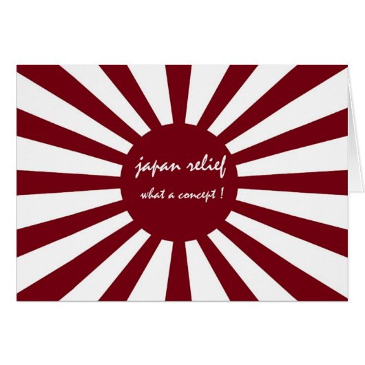 japan relief what a concept cards (Front Horizontal)