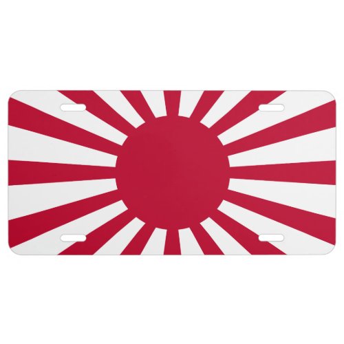 Japan Rising Sun Flag 1 License Plate