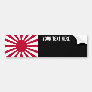 Japan Rising Sun Flag Bumper Sticker