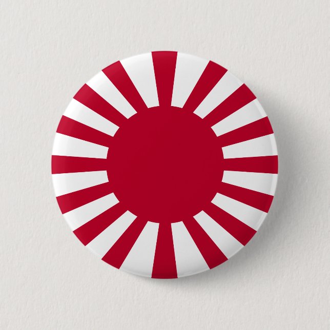 Japan Rising Sun Flag Pinback Button (Front)