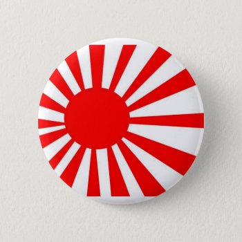 Japan Rising Sun Flag Pinback Button by freepaganpages at Zazzle