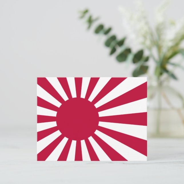 Japan Rising Sun Flag Postcard (Standing Front)