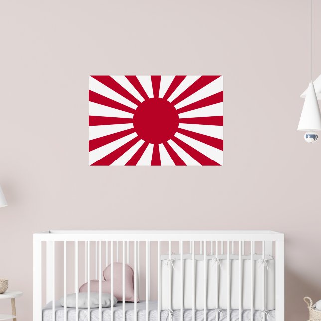 Japan Rising Sun Flag Poster | Zazzle