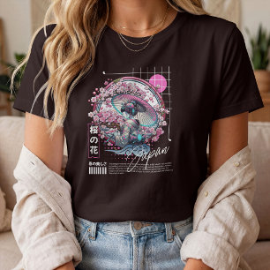 Japan Sakura Blossom – Geisha & Cherry Blossom T-Shirt