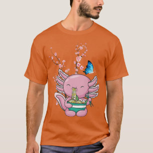 Japan Sakura Cherry Blossom Aolotl Ramen Japanese  T-Shirt
