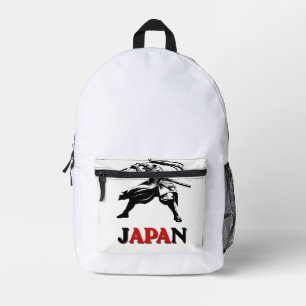 Japan Samurai Soccer Spirit - World Cup Fan T-Shir Printed Backpack