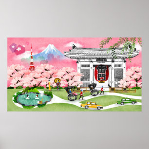 Japan Scene Poster