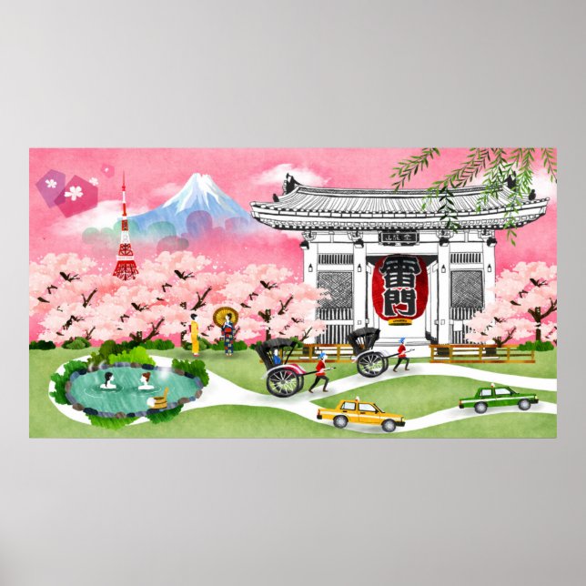 Japan Scene Poster