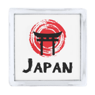 Japan Silver Finish Lapel Pin