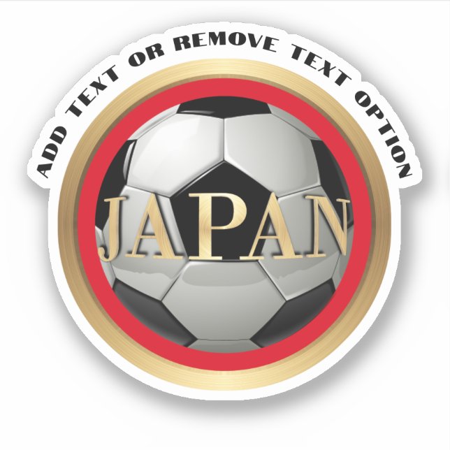 Japan Soccer Ball Sports Sticker (Front)