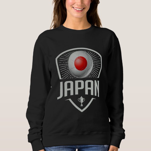 Japan Soccer Support The Team Football Fan Japanes Sweatshirt (Front)