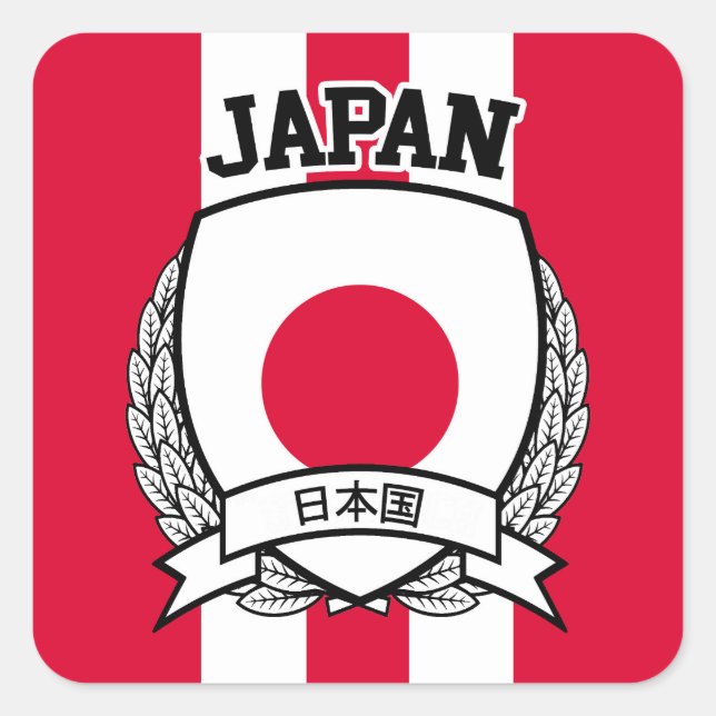 Japan Square Sticker (Front)