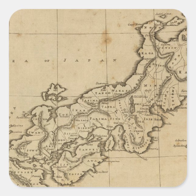 Japan Square Sticker (Front)