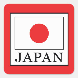 Japan Square Sticker