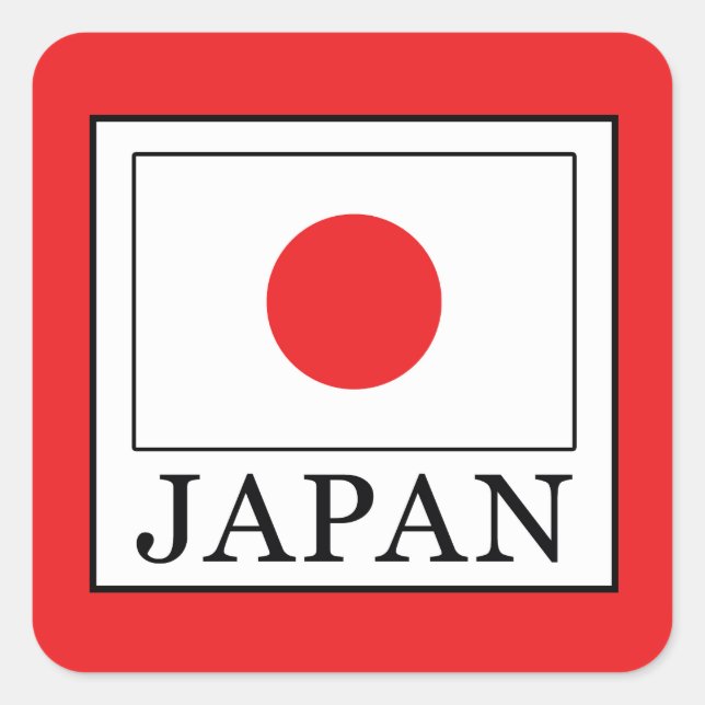 Japan Square Sticker (Front)