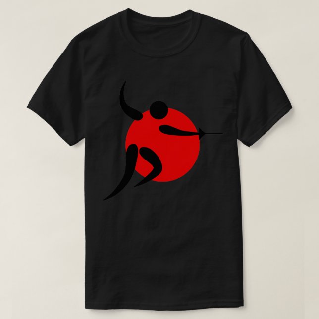 Japan Summer Sports Fencing T-Shirt (Design Front)