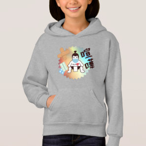 Japan Sumo Tokyo - FIGHTO!!! Stay Safe! gray Hoodi Hoodie
