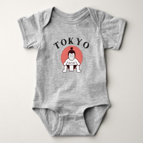 Japan Sumo Tokyo _ Son of The Sun Baby Bodysuit