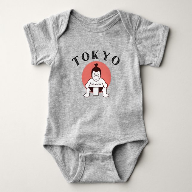 Japan Sumo Tokyo - Son of The Sun Baby Bodysuit (Front)