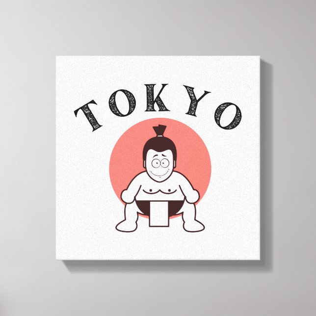 Japan Sumo Tokyo - Son of The Sun Canvas Print (Front)
