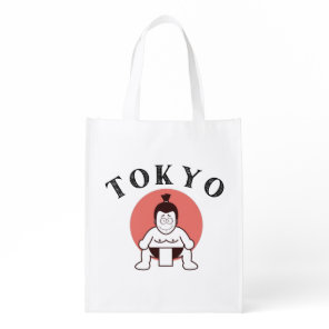 Japan Sumo Tokyo - Son of The Sun Grocery Bag
