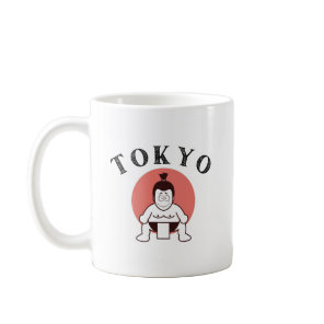 Japan Sumo Tokyo - Son of The Sun White Coffee Mug