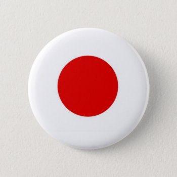Japan Sun Flag Button by NeedThreads at Zazzle