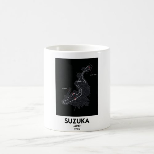 Japan suzuka F1 circuit map  Coffee Mug