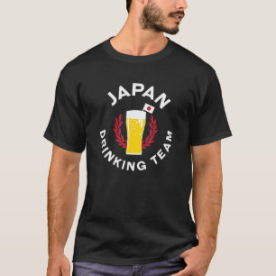 Japan Team Drinking Beer T-Shirt