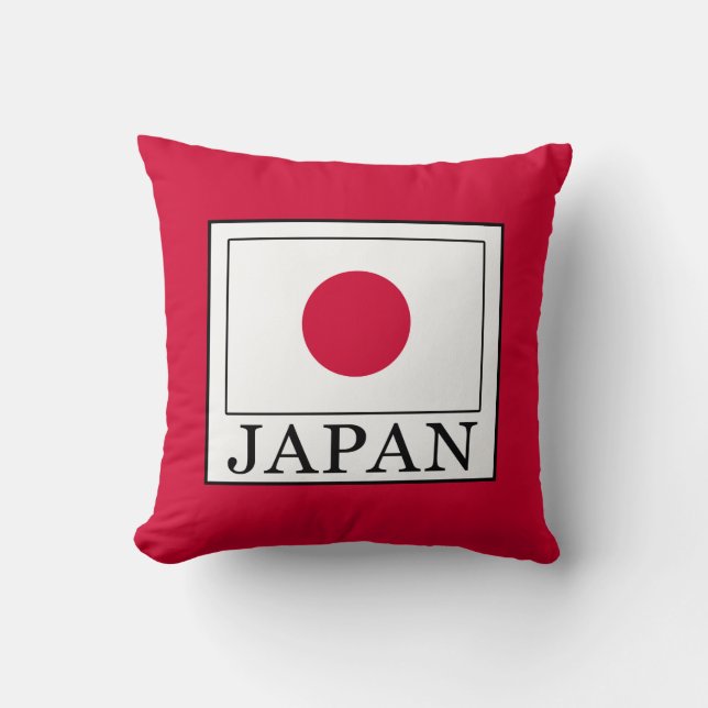 Japan Throw Pillow (Front)
