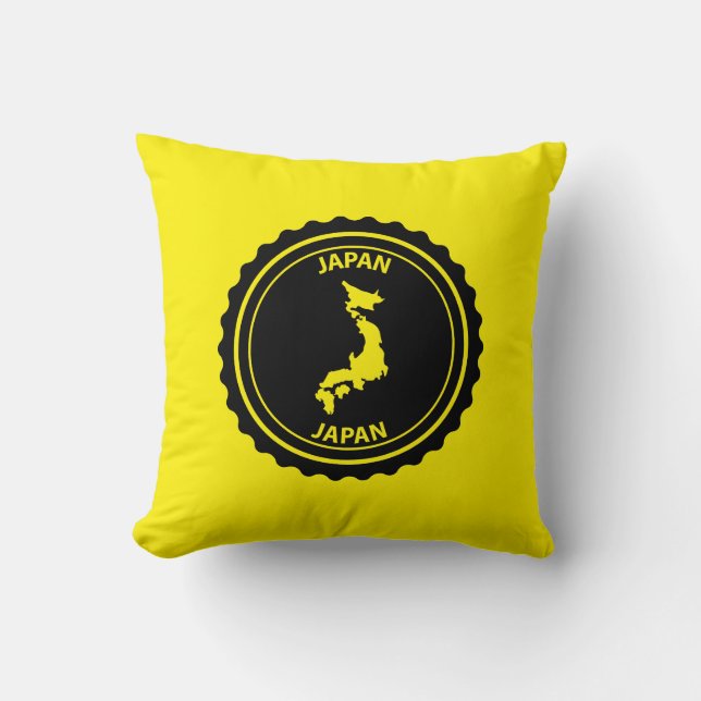 Japan Throw Pillow (Front)