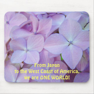 Japan to the West Coast America We are ONE WORLD Mouse Pad