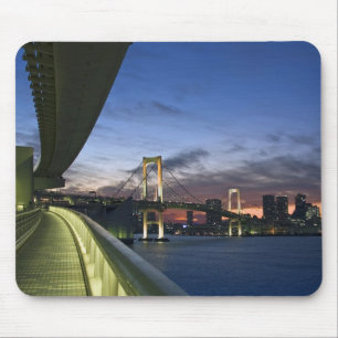 Japan. Tokyo. Rainbow Bridge in Tokyo Bay. Mouse Pad
