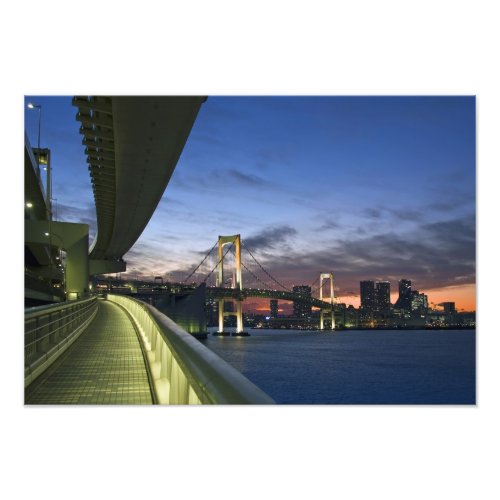 Japan Tokyo Rainbow Bridge in Tokyo Bay Photo Print