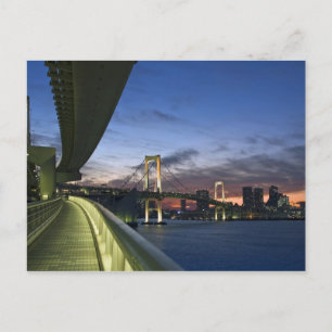 Japan. Tokyo. Rainbow Bridge in Tokyo Bay. Postcard
